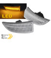 Φλας Καθρέπτη Για Renault Megane MK3 08-16, Scenic & Grand Scenic III 09-15, Fluence 09-19, Laguna 07-15 Dynamic Led Άσπρα 2 Τεμ