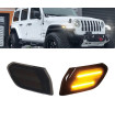 Πλαϊνά Φλας Φτερού Για Jeep Wrangler JL 18+ Φιμέ Led 2 Τεμάχια