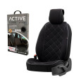 Πλατοκάθισμα Αυτοκινήτου Otom Active Pro Ύφασμα Lacoste Ανάγλυφο Καπιτονέ Μαύρο ACTP-101 1 Τεμάχιο