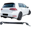 Diffuser Πίσω Προφυλακτήρα Για VW Golf VII (7.5) 17-20 Facelift GTI Με 2 Μονές Εξατμίσεις Δεξια & Αριστερά Γυαλιστερό Μαύρο Από 