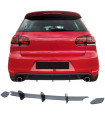 Diffuser Πίσω Προφυλακτήρα Για VW Golf VI (6) 08-13 Για GTI Έκδοση Γυαλιστερό Μαύρο 3 Bars & 2 Side Splitters Από Πλαστικό 3 Τεμ