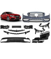 Body Kit Για Mercedes-Benz C-Class W205 14-18 Sedan Amg C63 Look Με Μάσκα & Μπούκες