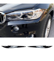 Φρυδάκια Μπροστινών Φαναριών Για Bmw  X5 F15 & X6 F16 2013-2018 Βαμμένα Μάυρο Γυαλιστερό Χρώμα 2 Τεμάχια