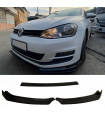 Μπροστινό Spoiler Για VW Golf VII (7.5) 17-20 Standard Έκδοση Μαύρο Χρώμα Από Abs Πλαστικό 3 Τεμάχια