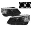 Μπροστινά Φανάρια Set Για Bmw Χ3 F25 10-07.14 Angel Eyes Μαύρα