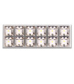 Λάμπα πλαφονιέρας με 12 LED, 20x60mm, μπλε 1 ΤΜΧ