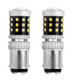 ΛΑΜΠΑΚΙΑ ΔΙΠΟΛΙΚΑ LED ΛΕΥΚΑ CAN-BUS P21/5w BAY15D 12/24V 39xSMD 2016 ΑMiO - 2 TEM.