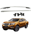 Μπάρες Οροφής Railing Για Nissan Navara 2015-2020 (Roof Rails) Ασημί 2 Τεμάχια