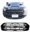 Μάσκα Για Ford Ranger T8 2019+ Με Led Μαύρο Ματ