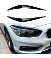 Φρυδάκια Μπροστινών Φαναριών Για Bmw 1 F20/F21 LCI 2015-2019 Βαμμένα Μάυρο Γυαλιστερό Χρώμα 2 Τεμάχια