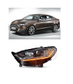 Μπροστινά Φανάρια Set Για Ford Mondeo mk5 13-16 DRL Chrome H7/Led Με Φλας Dynamic Carner