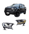 Ford Ranger (T7/T8) 2016+ Εμπρόσθια Φανάρια Led [Mustang Style]