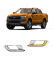 Ford Ranger T7 (Wildtrack) 2016-2019 Εμπρόσθια Προβολάκια Ομίχλης DRL