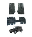 Jeep Wrangler (JK) 2007-2013 (4DRS) Ενισχυμένα Πατάκια Καουτσούκ