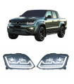 Volkswagen Amarok 2010+ Εμπρόσθια Φανάρια Led [Anger Eyes]