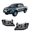 Toyota Hilux (Vigo) 2012-2015 Εμπρόσθια Φανάρια Led [Angel Eyes]