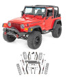 Jeep Wrangler (TJ) 2003-2006 Κιτ Ανάρτησης Ψηλώματος 4" [Rough Country]