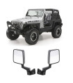 Jeep Wrangler (TJ) 1996-2006 Πλαϊνοί Καθρέπτες Μισής Πόρτας Μαύροι [SmittyBilt]