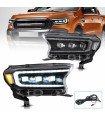 Ford Ranger (T7/T8) 2016-2022 Εμπρόσθια Φανάρια Led (Trijector)