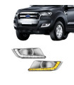 Ford Ranger T7 (XLT/Limited) 2016-2019 Εμπρόσθια Προβολάκια Ομίχλης DRL