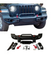 Jeep Wrangler (JL) 2018+ Μπροστά Προφυλακτήρας (10th Anniversary Long) Με U Bar & Σηκώματα