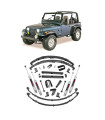 Jeep Wrangler (YJ) 1986-1996 Κιτ Ανάρτησης Ψηλώματος 4" [Rough Country]