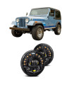 Jeep Wrangler (CJ) 1971-1986 Φώτα Πορείας 7″ Ιντσών Led (Rail)