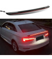 Αεροτομή Πορτ Παγκάζ Για Audi A3 8VS Sedan 12-20 GT Look Με Dynamic Led Flash/Stop Μαύρο Γυαλιστερό Από Abs Πλαστικό