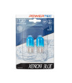 W21/5W (T20) 12V POWERTEC XENON BLUE M-TECH - 2 τεμ.