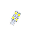 Led λάμπα τύπου Τ10 με 4 SMD led από τη μία πλευρά - 1τμχ.