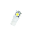 Led λάμπα τύπου Τ10 με 5 SMD led 5000K - 1τμχ.