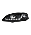 Φανάρια εμπρός led με DRL για Opel Astra G (1998-2004) - black , με λάμπες (Η1) - σετ 2τμχ.