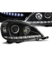 Φανάρια εμπρός led για Mercedes ML W163 (1998-2001) - μαύρα , χωρίς λάμπες (Η7) - σετ 2τμχ.