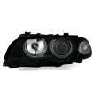 Φανάρια εμπρός angel eyes για BMW E46 coupe και cabrio (1999-2003) , χωρίς λάμπες (Η7) - σετ 2τμχ.