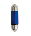 ΛΑΜΠΑΚΙΑ ΠΛΑΦΟΝΙΕΡΑΣ C10W 12V 10W SV8,5-8 (11x35mm) BLUE DYED-GLASS BLISTER - 2 ΤΕΜ.