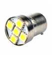 Λάμπα Ba15s (R10W /P21W) 5xSMD 5050 12V Λευκή 2τεμ