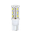 T10 10-30V W2,1x9,5d 175lm (καρφωτό) Λευκό Διάθλασης MEGA-LED 45 CREE-LED BLISTER 2τεμ.