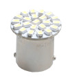 R5W/R10W 12V BA15s 1,44W LED 22xSMD3020 PREMIUM ΛΕΥΚΟ 1ΤΕΜ.