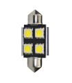 ΛΑΜΠΑΚΙΑ ΠΛΑΦΟΝΙΕΡΑΣ C5W/C10W 12V 0,96W SV8,5 36mm CAN-BUS+RADIATOR LED 4xSMD5050 ΛΕΥΚΟ BLISTER 2ΤΕΜ