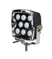 ΠΡΟΒΟΛΕΑΣ ΟΔΗΓΗΣΗΣ LED DRIVING LIGHTS  ΜΑΥΡΟΣ/ΧΡΩΜΙΟ 10-32V 80W 5600lm CREE LED ΤΕΤΡΑΓΩΝΟΣ (130 x 130 x 86 mm) M-TECH