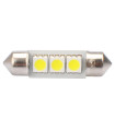 ΛΑΜΠΑΚΙΑ ΠΛΑΦΟΝΙΕΡΑΣ C5W/C10W 12V 0,72W SV8,5 36mm CAN-BUS LED 3xSMD5050 PREMIUM ΛΕΥΚΟ BLISTER 2ΤΕΜ