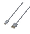 ΚΑΛΩΔΙΟ ΦΟΡΤΙΣΗΣ ΚΑΙ ΣΥΓΧΡΟΝΙΣΜΟΥ USB TYPE-C 200cm ΓΚΡΙ ESSENTIALS LAMPA - 1 ΤΕΜ.