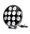 ΠΡΟΒΟΛΕΑΣ ORION 9-36V 12LED 120W 8.400LM 6.000K 215mm ΜΑΥΡΟΣ ΑΔΙΑΒΡΟΧΟΣ 1ΤΕΜ.