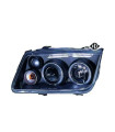 Φανάρια Μπροστινά Angel Eyes VW BORA 09.98+  Μαύρα