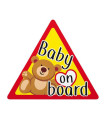 BABY ON BOARD ΕΝΔΕΙΞΗ ΣΤΑΤΙΚΟ 128x112mm