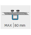 U-BOLT ΣΥΣΤΗΜΑ ΔΕΣΗΣ (FITTING SYSTEM) 800mm MARATHON ΜΠΑΓΚΑΖΙΕΡΩΝ ΟΡΟΦΗΣ ΣΕ ΜΠΑΡΕΣ - MENABO