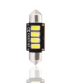 ΛΑΜΠΑΚΙΑ ΠΛΑΦΟΝΙΕΡΑΣ C5W/C10W 12V 2W SV8,5 36mm CAN-BUS+RADIATOR LED 4xSMD5730 PREMIUM ΛΕΥΚΟ 1ΤΕΜ.