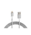 ΚΑΛΩΔΙΟ USB ΦΟΡΤΙΣΗΣ ΚΑΙ ΣΥΓΧΡΟΝΙΣΜΟΥ IRON SILVER LINE - APPLE 8PIN (100 cm)