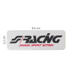 ΜΕΤΑΛΛΙΚΟ ΑΥΤΟΚΟΛΛΗΤΟ LOGO ''SIMONI RACING'' ΑΛΟΥΜΙΝΙΟΥ 94x32mm SIMONI RACING - 1ΤΕΜ.