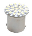 R5W/R10W 12V BA15s 1,44W LED 22xSMD3020 PREMIUM ΛΕΥΚΟ BLISTER 2ΤΕΜ. M-TECH